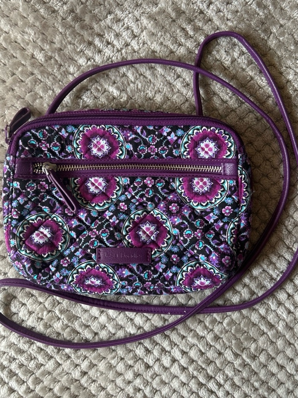 Purple Vera Bradley Crossbody Bag / Purse